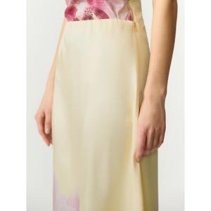 Y.A.S. Orchida Satin Midi Skirt